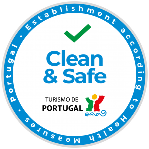 Clean and safe stamp logo